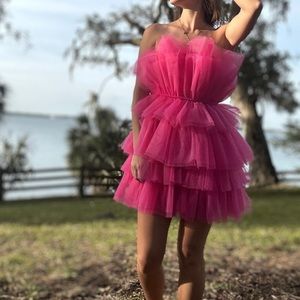 PINK TULLE DRESS! ERAS TOUR DRESS!